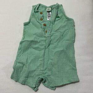 Little me green onsie golf 9 month